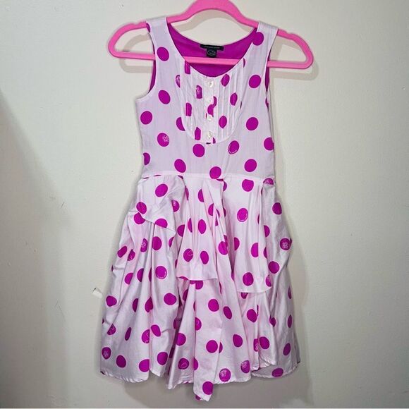 Little Marc Jacobs Blue Polka Dot Dress - Picture 1 of 5